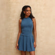Women's Keyhole Flare Dress